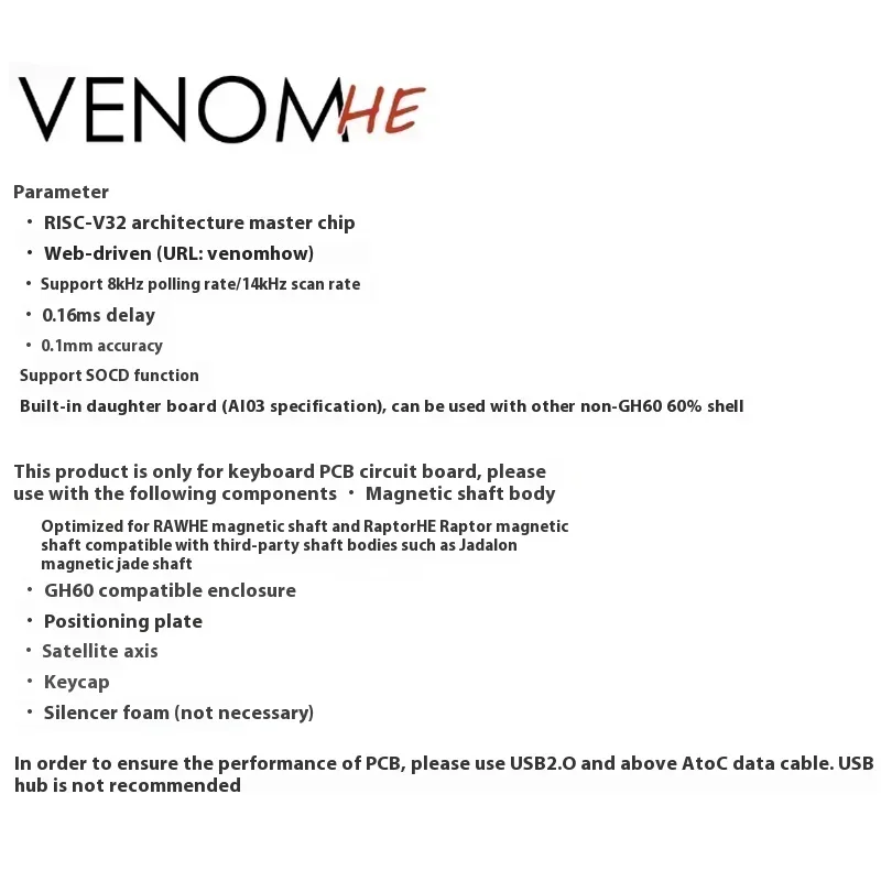 Geonworks Venom60 HE Venom65 H - Venom Gaming Accessories recension och pris