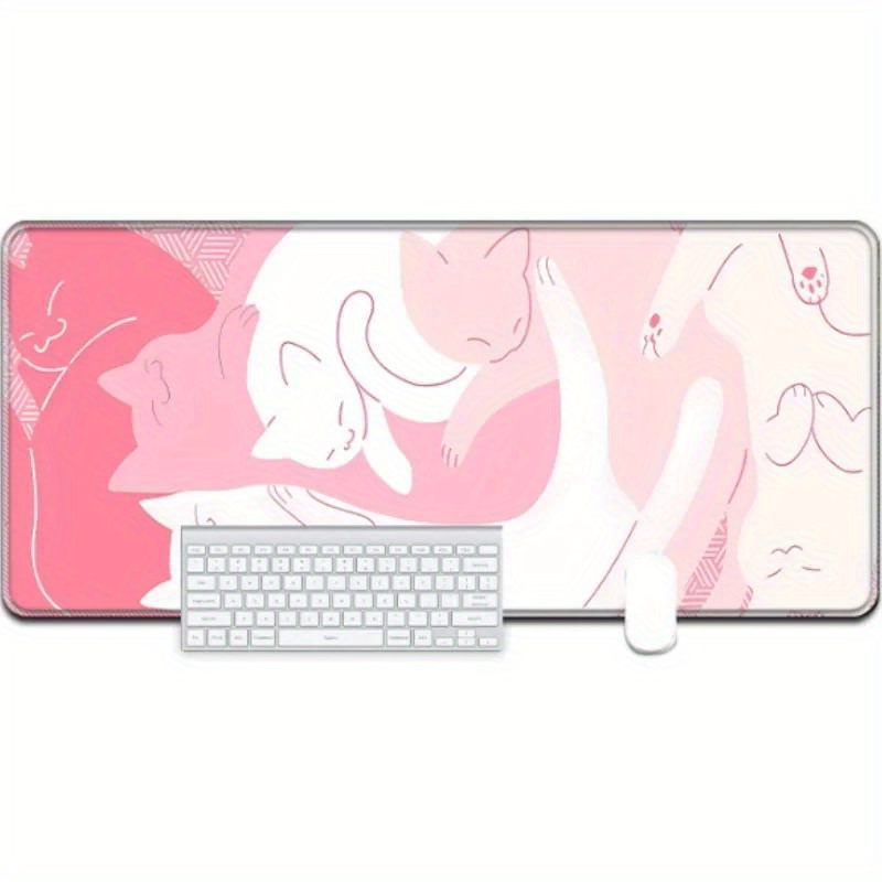 Kawaii Pink Cat Large Mouse Pa - Gaming Accessories Very recension och pris