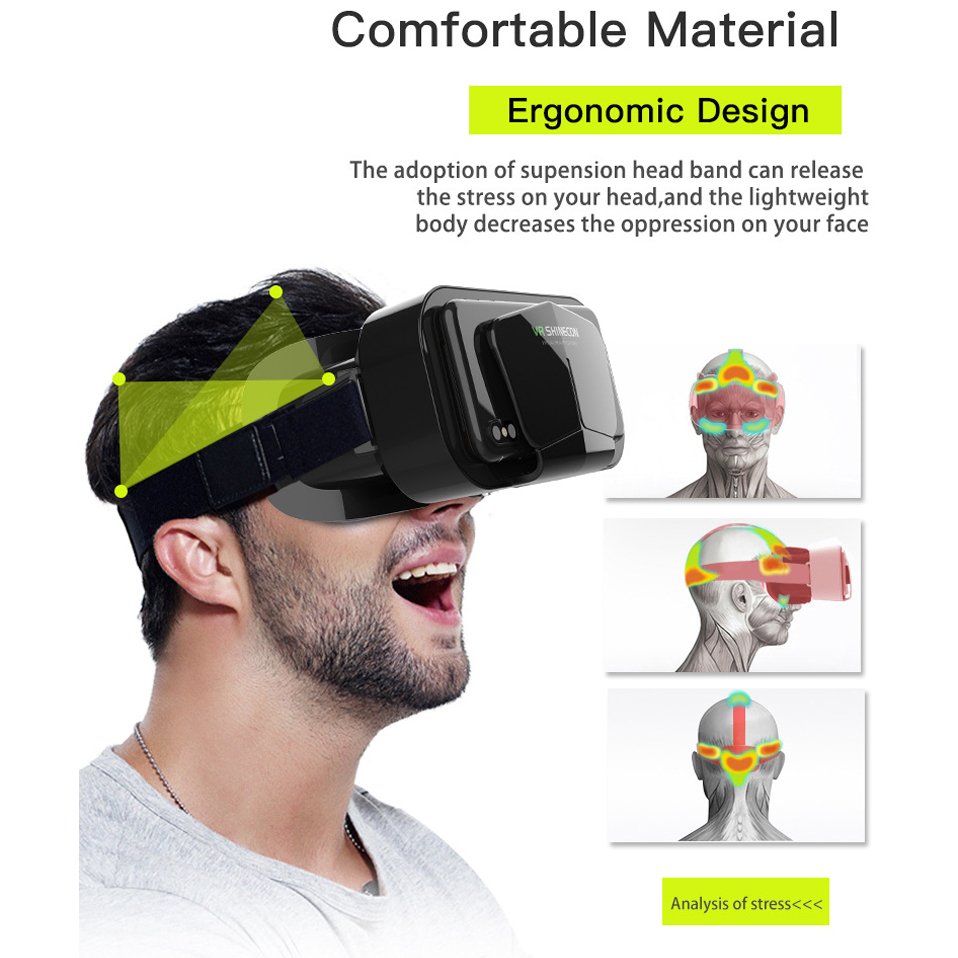 Shinecon VR Glasses 3D Headset - Gaming Accessories 10 Year Old recension och pris