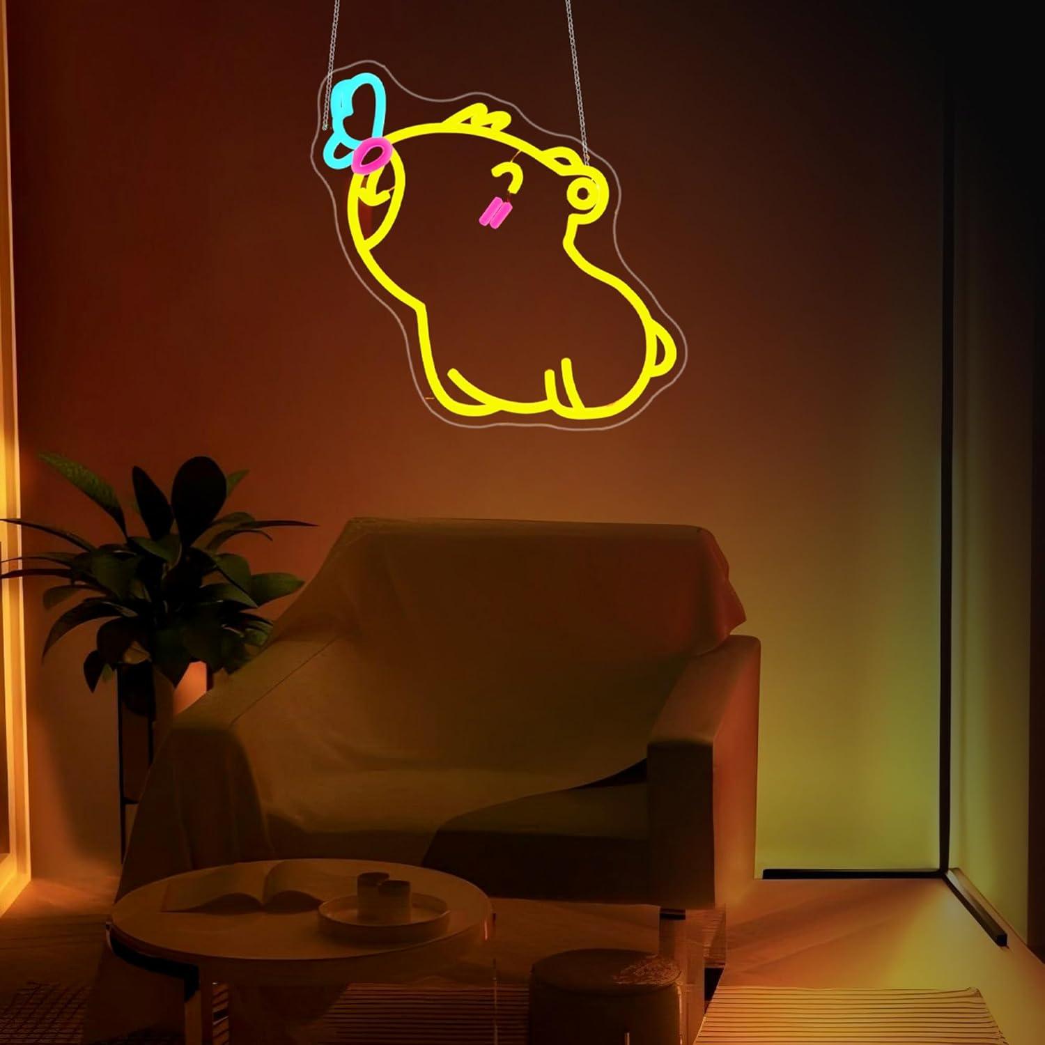 Capybara Neon Sign USB Dimmabl - Gaming Accessories Shop recension och pris