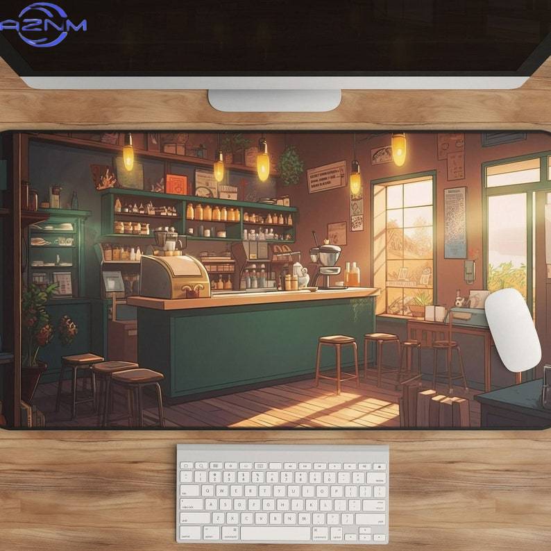Kawaii Anime Desk Mat Coffee S - Gaming Accessories Shop recension och pris