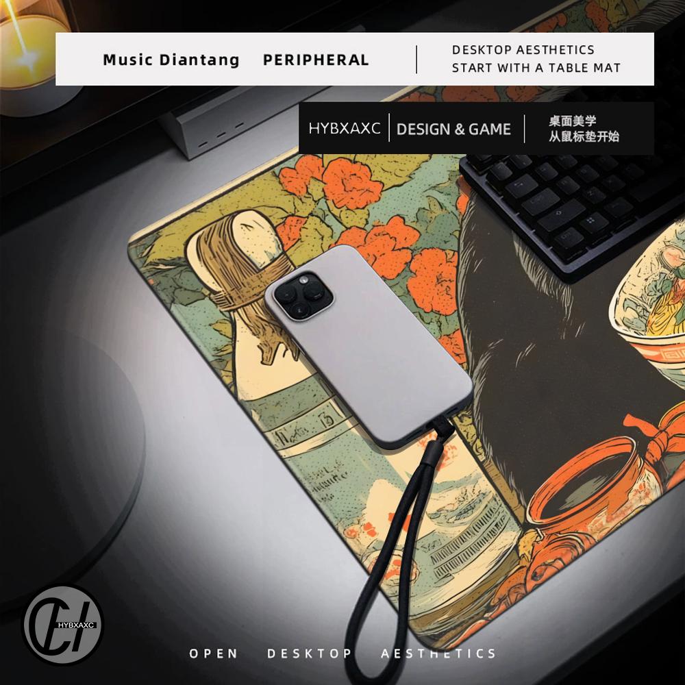 HYBXAXC Black cat loves to eat - Gaming Accessories Shop recension och pris
